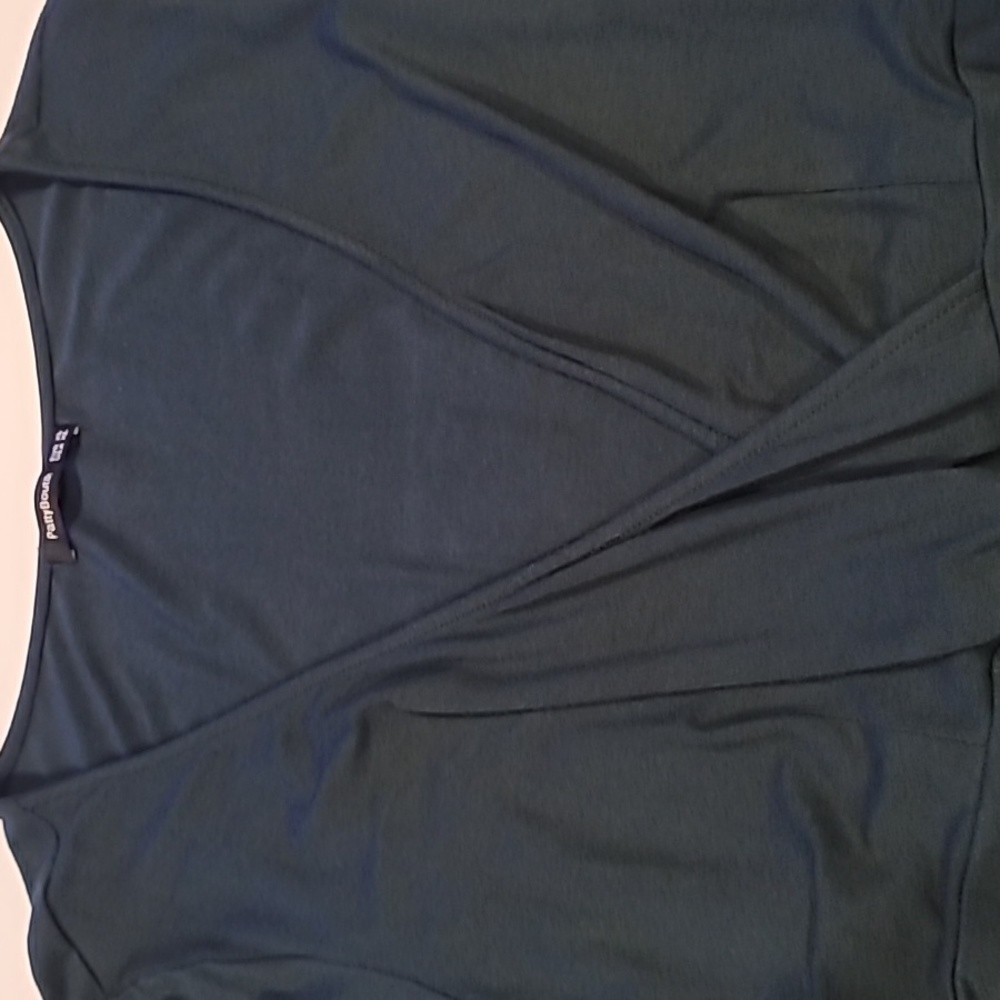 Patti Boutik Pullover Tunic Jersey Fabric Top Forest Green XL - Picture 9 of 11